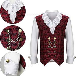 Disfraz Medieval de Vampiro Drácula para Hombre, Conjunto de Algodón para Halloween - Product Image 5