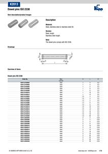 Goupille en acier K2013 D8 L28 pour assemblage industriel - Product Image 5