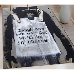Alfombra con Diseño de Mono de Banksy: Alfombra Antideslizante, Alfombra Suave de Tela No Tejida - Product Image 2