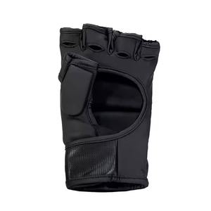 Anti <b>Slip</b> Gloves <b>Half</b>-finger breathable best new design Oem Services Comfortable Leather MMA Gloves anti-wrinkle Men MMA Gloves - Product Image 3