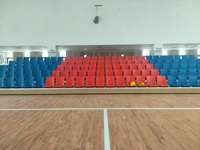 JY-769 Tribune télescopique rétractable durable pour gymnase, système de sièges pliants pour terrain de basketball et salle scolaire