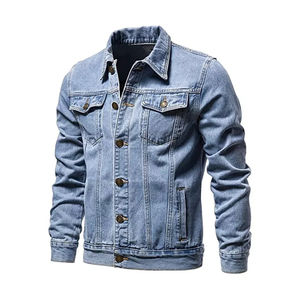 Men's High Quality Custom Logo Printed Denim Jacket Stand Collar Canvas <b>Heated</b> Riding <b>Coats</b> New Casual Streetwear - Product Image 6