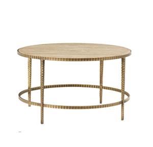 Mesa auxiliar de metal de forma redonda de diseño único elegante para sala de estar, muebles de oficina, mesa de centro - Product Image 2