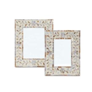 Marcos de fotos de nácar de lujo Diseños específicos Acento decorativo en el hogar Venta al por mayor Artesanía de Vietnam - Product Image 3