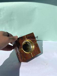 Tradebyd cendrier en bois de luxe fabriqué à la main cendrier en bois rustique support pour fumer élégant fumeur cadeau pour hommes - Product Image 5