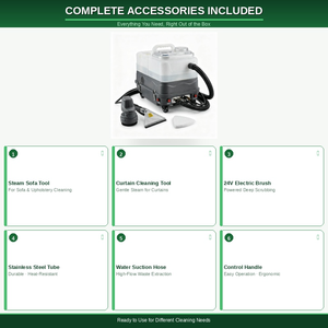 Limpiador a Vapor Multifunción OEM ODM, Máquina de Limpieza de Alfombras, Tapicería y Sofás, Extractor de Vapor, Equipo Comercial - Product Image 6