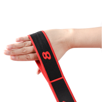 Bandes de Résistance Élastiques en Tissu Polyester pour Entraînement, Danse, Yoga, Étirements, Bandes de Hanche, Épaisseur 1mm, Tension Moyenne pour Boucles de Résistance