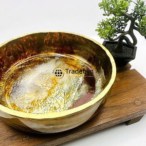 ชามเรซินสไตล์แองเจิลร่วมสมัยสไตล์บ้านมินิมอลทันสมัยพร้อมเส้นสายงานฝีมือเรซิ่น - Product Image 6