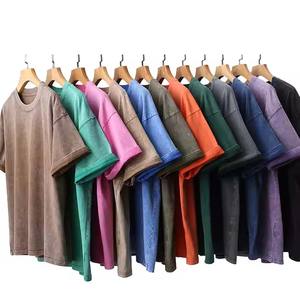 Ensemble de fitness deux pièces T-shirts solides décontractés surdimensionnés pour hommes Street Wear ensemble court teint uni - Product Image 2