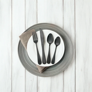 Couverts en métal fourchette à salade ensemble de cuillères pour restaurant mariage vente en gros de couverts en acier miroir réutilisables ensemble de vaisselle pour la maison - Product Image 3