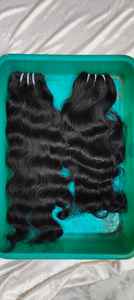 Wholesale Luxury Indian Remy Hair Single Drawn Cuticle Aligned Extension Raw Straight Wave <b>Machine</b> Double Weft - Product Image 3