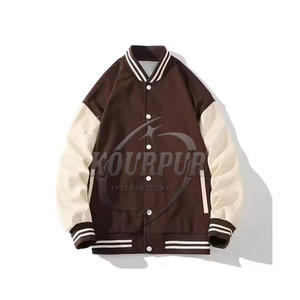 Nouvelle arrivée veste pour hommes 100% coton Premium personnalisé hiver col montant léger nouveau Style vêtements Lettermen Style - Product Image 2