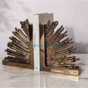 Sujetalibros de mármol blanco de gran tamaño para el escritorio del hogar, diseño atractivo, forma personalizada hecha a mano, sujetalibros de mármol para los más vendidos - Product Image 3