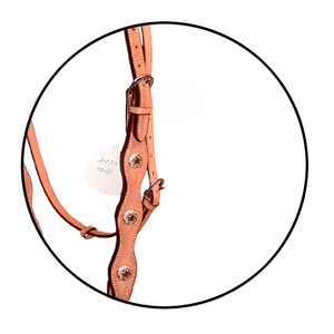 Bride de cheval en cuir occidental réglable de qualité supérieure pour l'entraînement et les spectacles d'équitation - Product Image 6