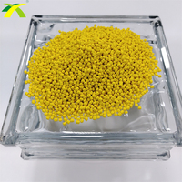 Granulés EVA Youxing E3508 à haute teneur en pigments, prix bas, masterbatch de couleur jaune rapide Vucan, certifié ISO9001 pour le moulage