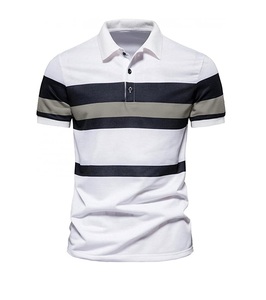 Vente en gros OEM polos de golf vêtements pour hommes polos de golf unis col sublimation vierge t-shirts - Product Image 6