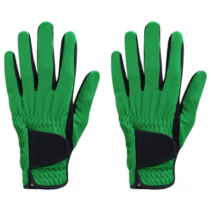 Vente en gros de gants de golf de qualité supérieure en cuir de mouton avec logo personnalisé gant de golf de couleur verte main gauche - Product Image 3