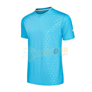T-shirts à col en O personnalisés pour hommes, vêtements de sport en maille douce et respirante pour le fitness et la salle de sport, hauts de course athlétiques de bonne qualité - Product Image 2