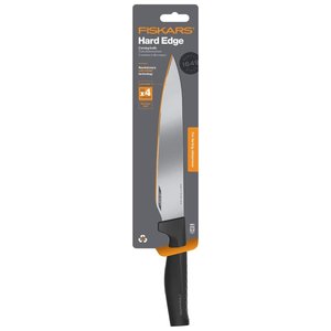 Cuchillo de Chef de Acero Inoxidable (Hoja de 22 cm) para Diestros, Acabado de Alto Brillo, Mango de Plástico, Extra Afilado, Negro y Cromado 1051760 - Product Image 3