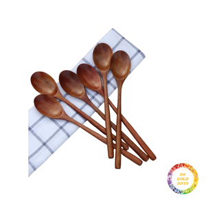 ช้อนครัวไม้ขนาดและรูปทรงต่างๆสำหรับทำอาหารและตกแต่งบ้านสำหรับแจกฟรี - Product Image 4