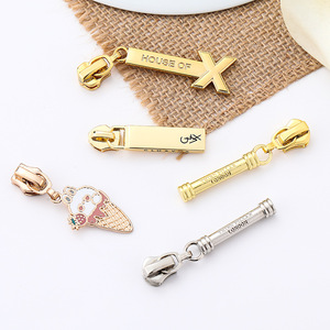 Nouveaux curseurs de fermeture éclair décoratifs tendance 3 #   5 #   Attaches métalliques pour vêtements, sacs, bagages, vente en gros - Product Image 5