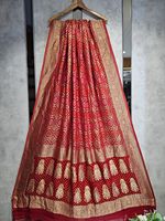 Pure Gajji Silk Dupatta Satin Fantaisie Impression Numérique Modal-pour Sherwani Pure Mala pure gajji dupatta saree