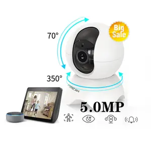 Foscam 5MP kablosuz hareket/ses/insan algılama otomatik izleme bebek Pet bakım monitörlü kamera Wifi CCTV IP güvenlik kamerası