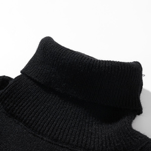 Suéteres de cuello alto para hombre, suéter de punto, camisa con base en el hombro caído, camisa de punto, sudaderas térmicas pesadas de invierno - Product Image 4
