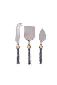 Ensemble de couteaux à fromage en laiton de qualité supérieure avec un design moderne et simple allant au lave-vaisselle manuel pour les intérieurs de service à manger décoratifs - Product Image 4