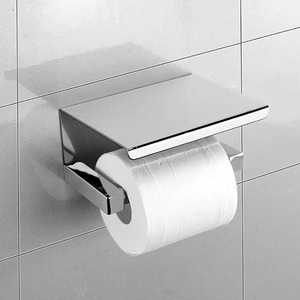 El soporte de papel higiénico de metal bien diseñado mantiene el papel higiénico en su lugar de forma segura, evitando que se enrolle o se deslice de forma inapropiada. - Product Image 5