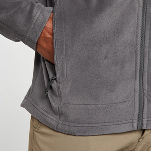 2024 hommes XL taille haute qualité écologique décontracté polaire veste Logo personnalisé impression col montant fermeture éclair fini populaire - Product Image 6