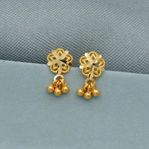 Anting-anting Juntai kecil emas 20K perhiasan wanita desain bergaya perhiasan buatan tangan perhiasan buatan tangan perhiasan buatan tangan