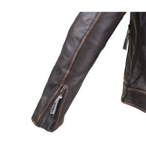 Blouson de moto en cuir pour homme - Product Image 4