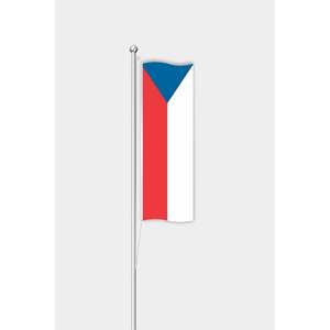 Custom Republic of Czechia Vertical Outdoor <b>Flag</b> Digital Printing Cotton Nylon and Plastic Banners Aluminum <b>Pole</b> Custom Logo - Product Image 1
