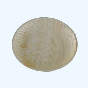 100% platos de papel desechables biodegradables naturales diseño de hoja de palma plana servicio de comida compostable para restaurantes bodas - Product Image 1