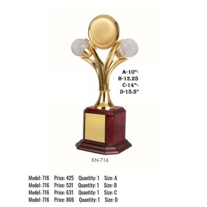 Trofeo de aluminio ecológico de lujo con acabado pulido y grabado para victorias en torneos de excelencia deportiva-Venta caliente disponible - Product Image 2