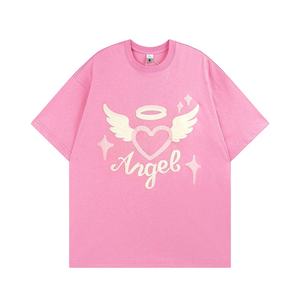 Camiseta Unisex de Manga Corta, 100% Algodón, Talla Grande, Lisa, Personalizable con Logotipo, Corte Holgado, 220 Gramos, Estilo Urbano Informal para Verano - Product Image 3