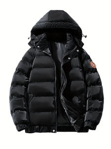 Chaqueta Acolchada de Invierno para Hombre, Ligera, Resistente al Viento, con Cuello Alto, Personalizable con Logotipo OEM, de Lona de Alta Calidad - Product Image 5