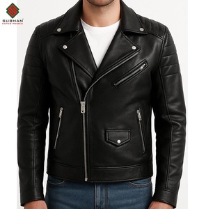 Chaqueta Bomber de Cuero Sintético Marrón Desgastado Hecha a Mano para Hombre, Diseño Clásico Estilo Café Racer - Product Image 3