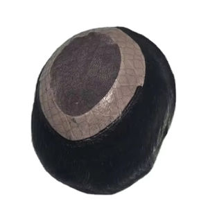 Toupet en cheveux humains Remy indiens de style Yaki Taz Hair BD, trame unique pour système capillaire pour hommes en dentelle - Product Image 3