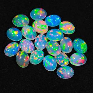 Opal Cabs Piedras preciosas de ópalo de fuego para la fabricación de joyas Mayorista Jaipur Cabujones de ópalo etíope natural Oval Grado superior 5x7mm 5000 - Product Image 1