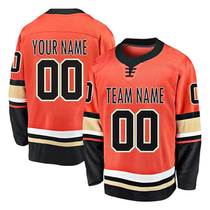 Maillots de hockey sur glace personnalisés à impression numérique, de haute qualité, respirants, à séchage rapide, uniformes d'équipe en gros, logo d'équipe, 100% polyester - Product Image 2