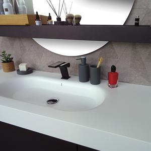 Dispenser di Sapone Grigio Opaco - Tubo Opaco - Product Image 3