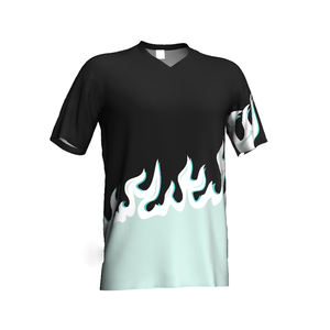 Camiseta Deportiva Unisex con Cuello en V, Transpirable y Ecológica, Personalizada con Estampado Digital para eSports, Ropa Deportiva Sostenible - Product Image 1