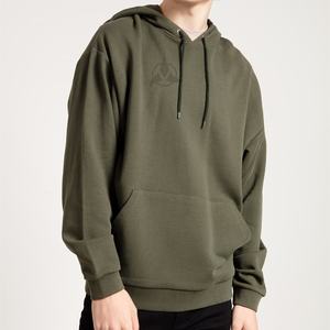 2025 100% coton sweat à capuche vierge uni hommes sweat à capuche surdimensionné lourd Streetwear Logo personnalisé taux de gros personnalisation OEM - Product Image 4
