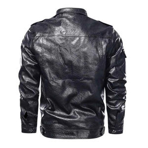 Veste en cuir pour homme de qualité supérieure, personnalisée, professionnelle, col montant en toile, respirante, style streetwear, tailles hiver en promotion - Product Image 6