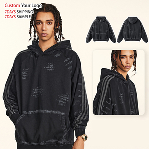 100% Cotton Winter Distressed Heavyweight Oversized Eco-Friendly Windproof Embroidered Custom Logo Printing High Quality - Product Image 1