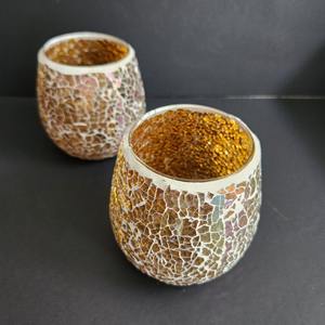 Handmade Beeswax Modern Highly Scented <b>Votive</b> <b>Candle</b> <b>Holder</b> for Wedding Table Centerpiece or Home Christmas Decoration - Product Image 3