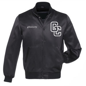Veste universitaire personnalisée pour hommes, unisexe, mélange coton/laine, coupe-vent, couleur personnalisée, logo sur le devant, service OEM pour la marque - Product Image 6