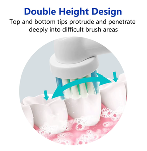 Soft Dupont Bristles 16-Piece Brush <b>Head</b> Set for Electric <b>Toothbrush</b>-Hotel & Household Use 1 Year Warranty - Product Image 3